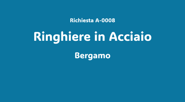 Richiesta A-008 -Ringhiere in Acciaio - Bergamo