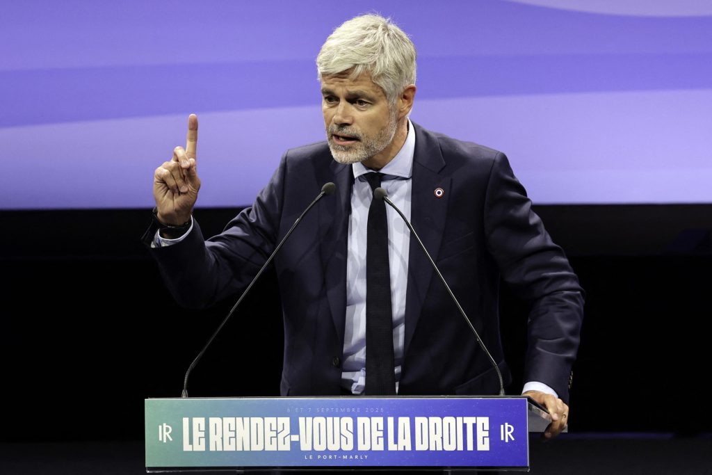 &quot;Laurent Wauquiez incita i Repubblicani francesi a &#039;rendere possibile ciò che è necessario&#039; ad Port-Marly&quot;
