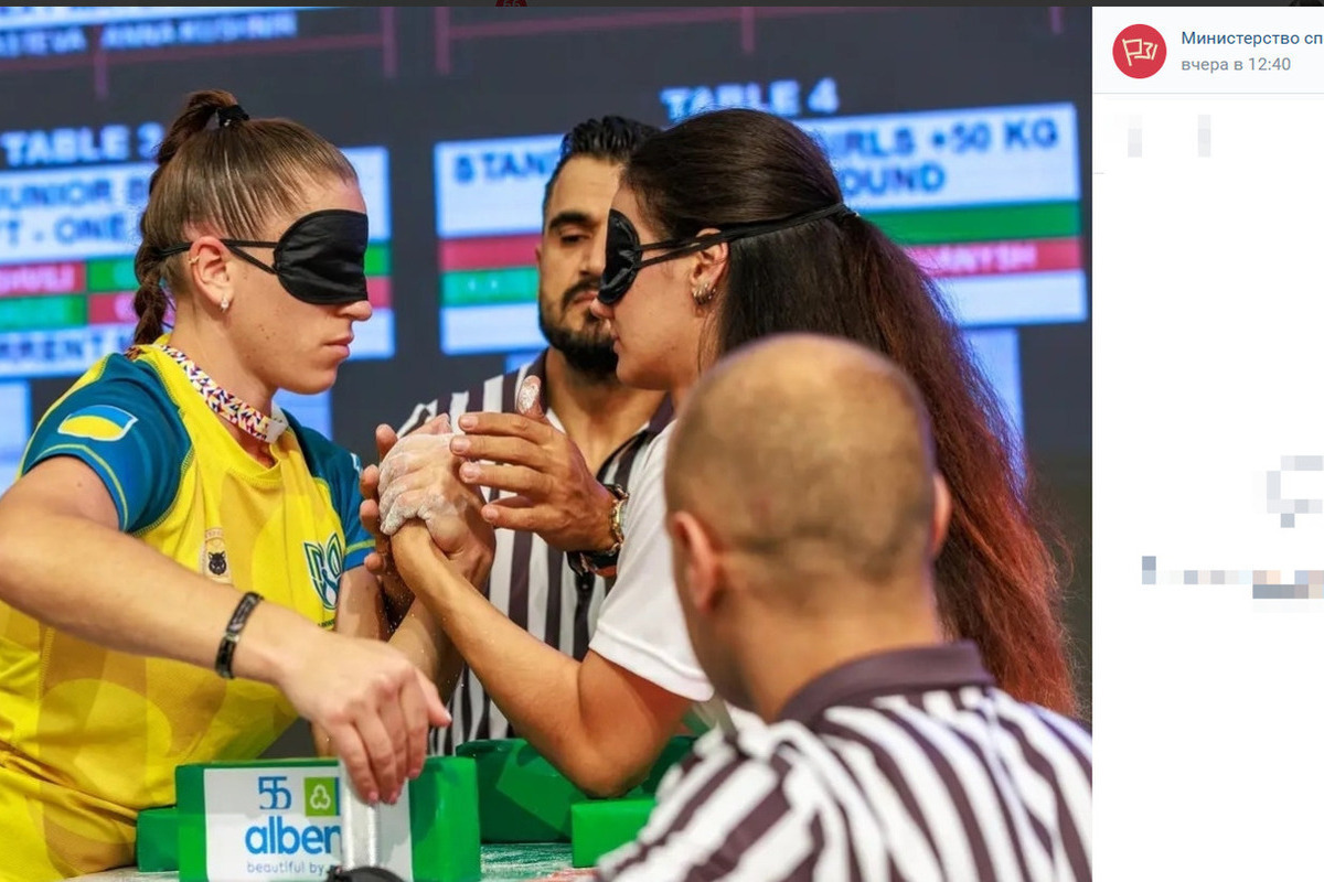 Atleta russa vince due medaglie di bronzo al Campionato mondiale di para-armwrestling