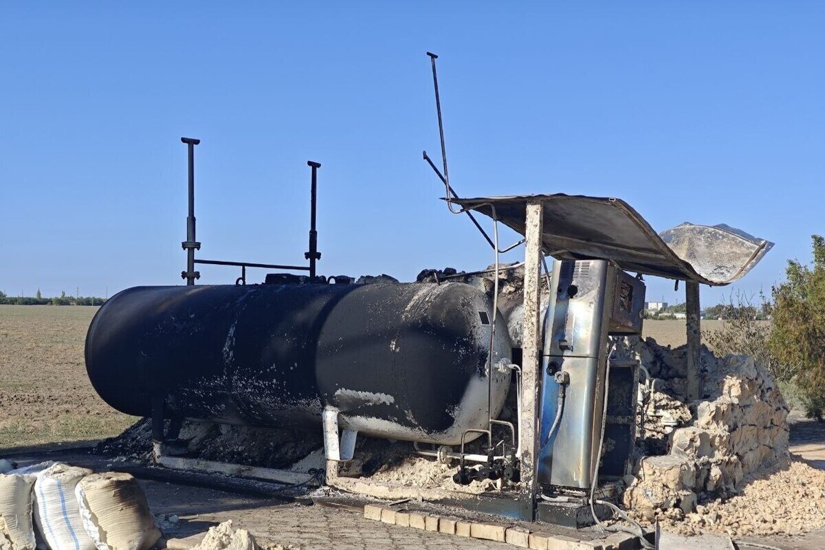 В Великой Лепетихе Херсонской области ВСУ атаковали заправку