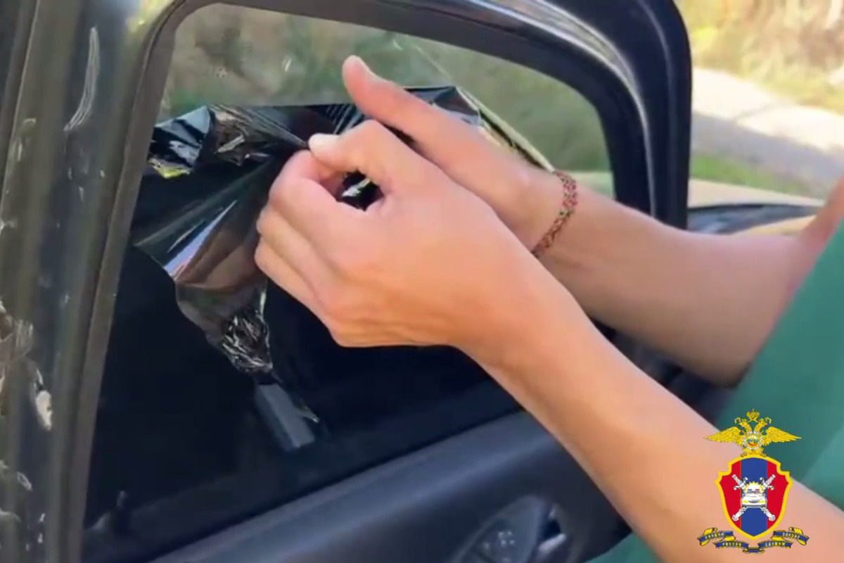 В Элисте подсчитали машины с темными стеклами