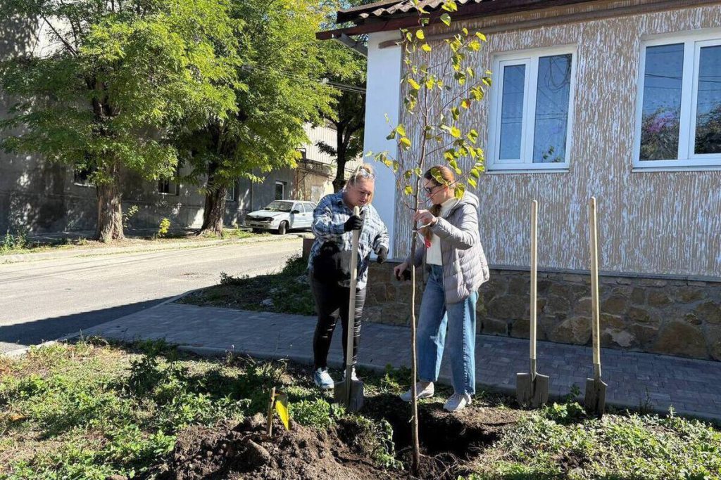 В Кисловодске администрация вместе с жителями высадят более 100 деревьев