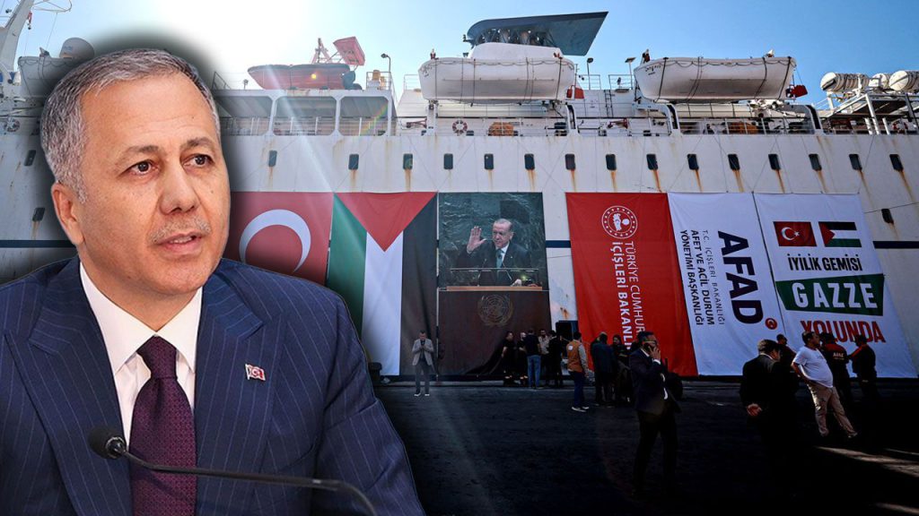 17. İyilik Gemisi Mersin&#039;den uğurlandı! Bakan Yerlikaya: Gazze yeniden ayağa kalkacak