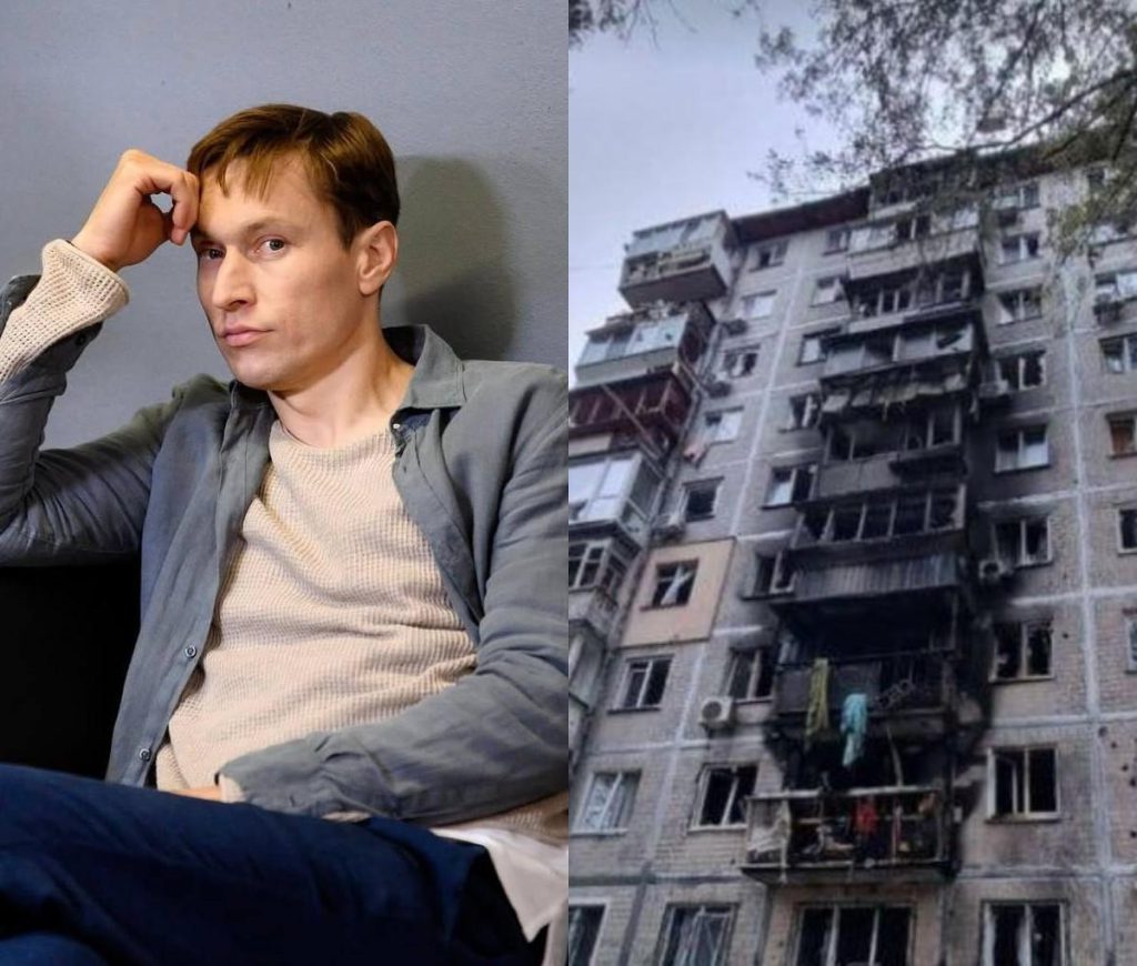 Коллега актера Октябрьского рассказала, где он живет после попадания в квартиру вражеского дрона