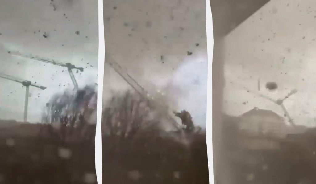 Трагедия под Парижем: внезапный торнадо опрокинул три крана и убил рабочего