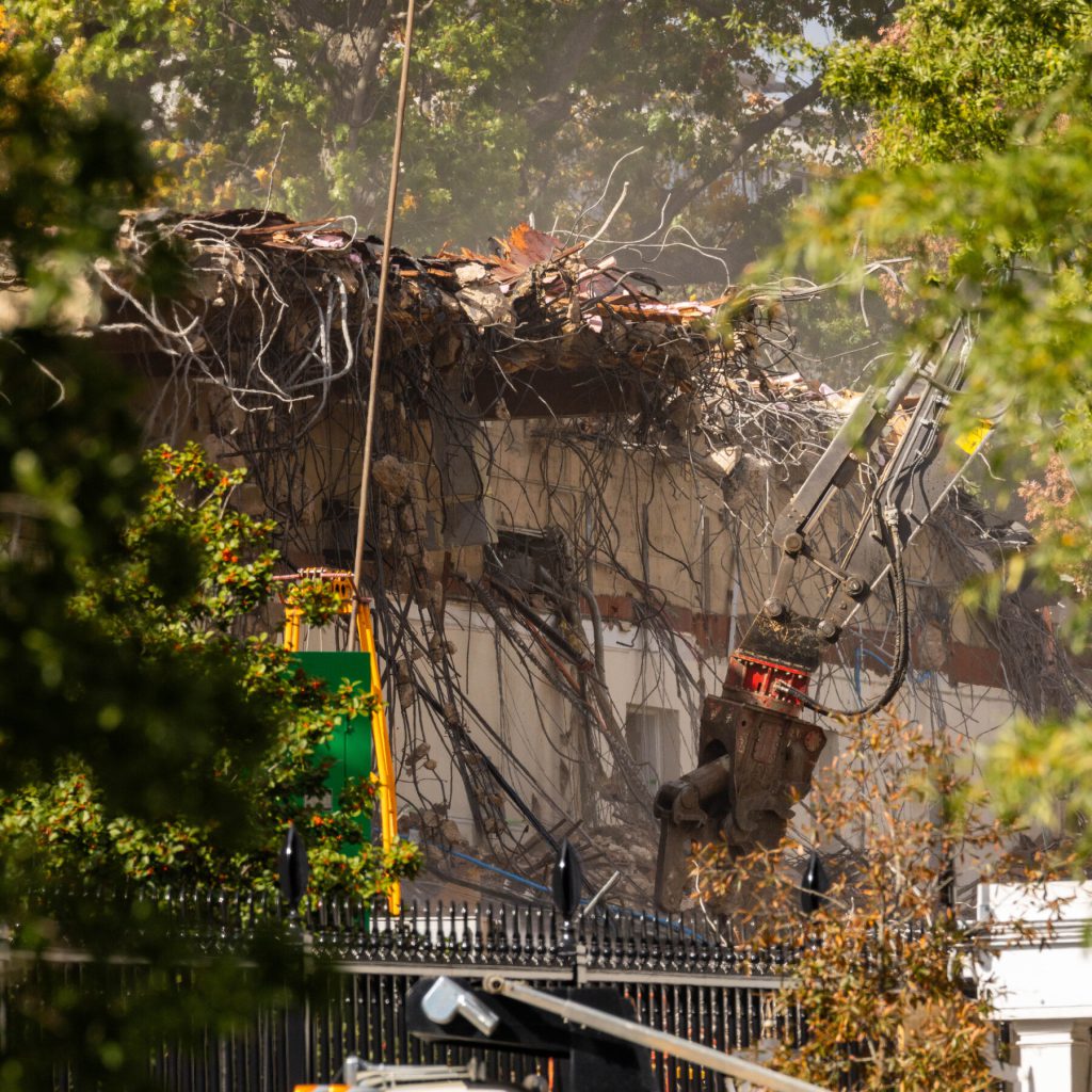 Trump Is Demolishing the White House’s East Wing to Make Way for His Ballroom