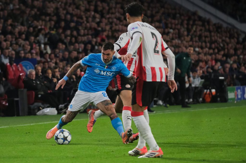 Champions: Napoli travolto 6-2 dal Psv