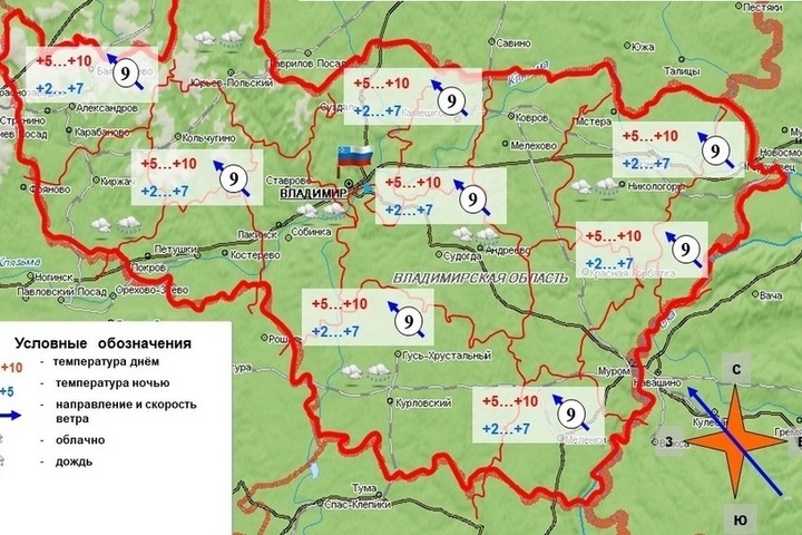 Аномальное тепло во Владимирской области сохранится до середины следующей недели