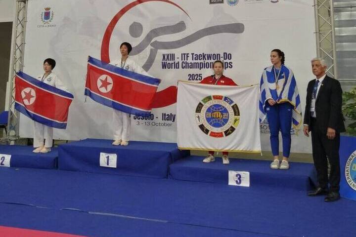 Sportiva russa trionfa al campionato mondiale di tae kwon do in Italia