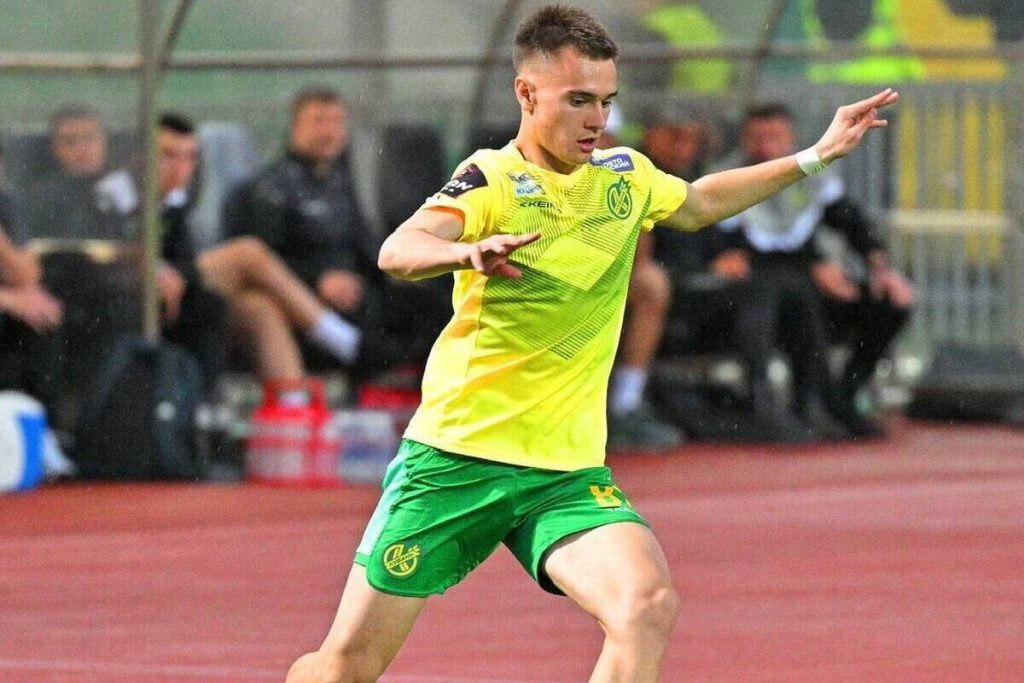 Полузащитник ФК «Кубань» Родион Печура сыграл против молодёжной сборной России в Минске