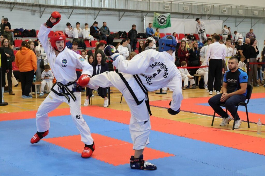 В чемпионате ленинградской Федерации тхэквондо на татами вышли около 400 бойцов