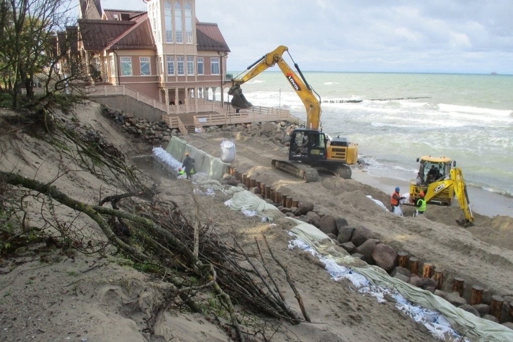 Lavori di consolidamento della costa a Zelenogradsk: un passo importante per la protezione ambientale e la sicurezza della comunità locale