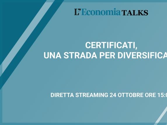 Certificati, una strada per diversificare: la diretta video