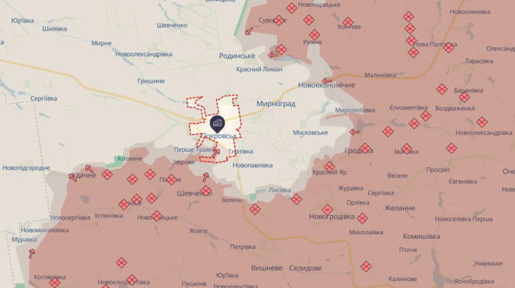 Group of Russians entered centre of Pokrovsk and killed several civilians