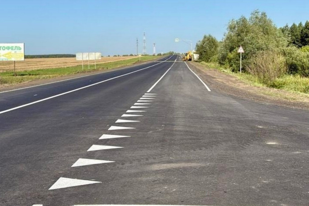 Ремонт автодороги в рамках нацпроекта в Яльчикском округе завершили досрочно