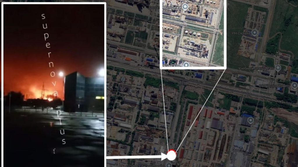 Russia reports large-scale drone attack: Ryazan oil refinery targeted