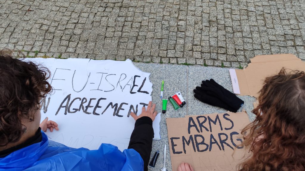 Accampamento Popolare sotto la Commissione Europea: 48 Ore di Protesta per i Diritti dei Palestinesi