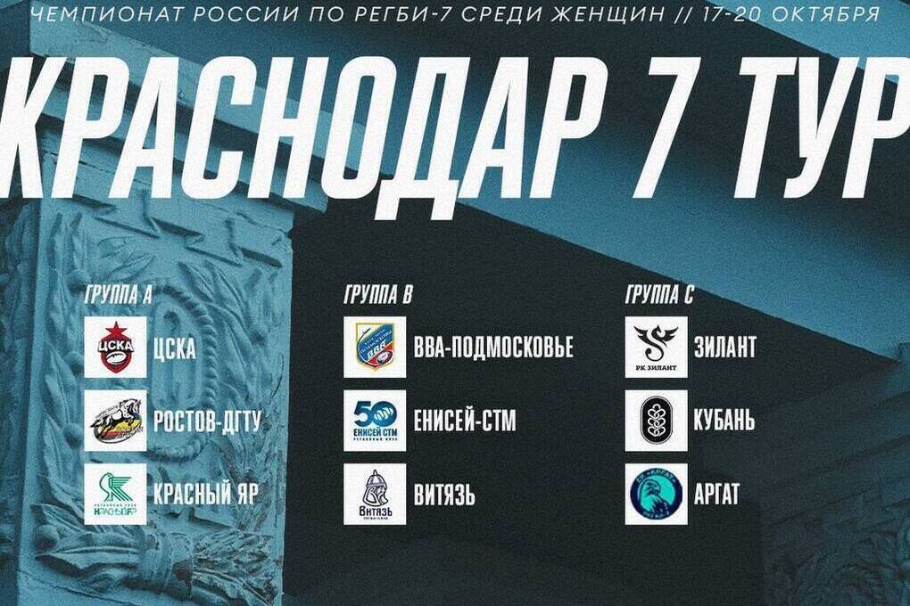 В Краснодаре пройдёт заключительный тур чемпионата России по регби-7 среди женских команд