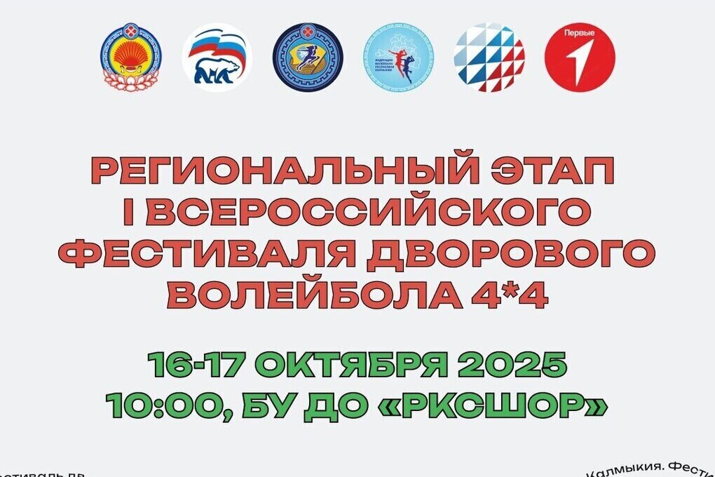 В Элисте пройдет региональный этап всероссийского фестиваля дворового волейбола