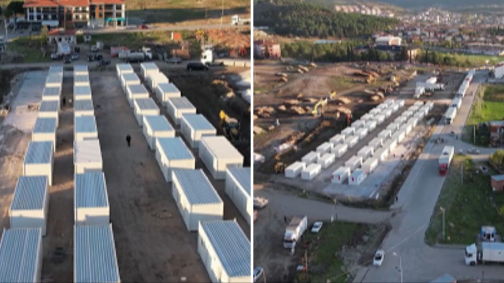 Balıkesir&#039;de konteyner kentler hak sahiplerini bekliyor! 6.1&#039;lik depremle sarsılmışlardı
