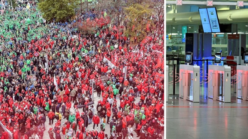 Belçika&#039;da binlerce çalışan grevde: Uçuşlar durdu, kamu hizmetleri ve eğitim iptal