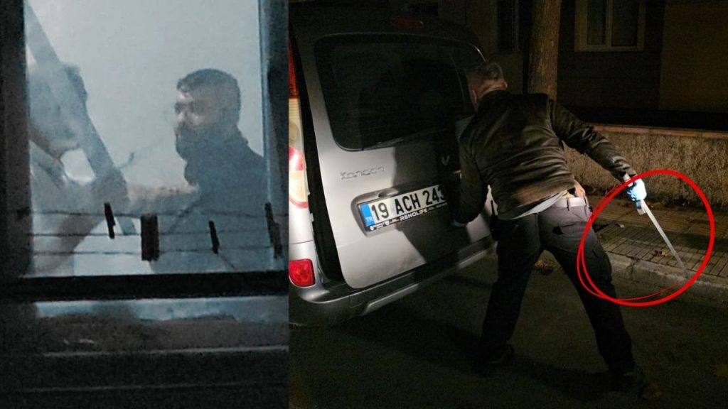 Çorum&#039;da arkadaşına dehşet dolu anlar yaşattı! Kılıçla rehin alıp tehditler yağdırdı