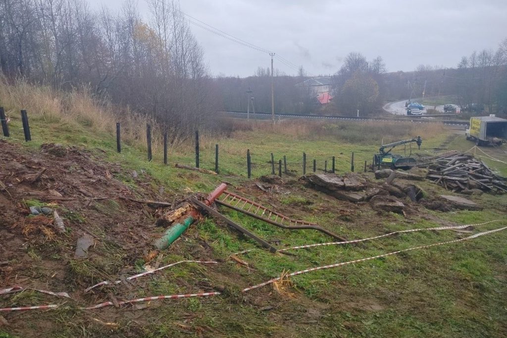 В Онежском округе строят новую лестницу по программе «Комфортное Поморье»