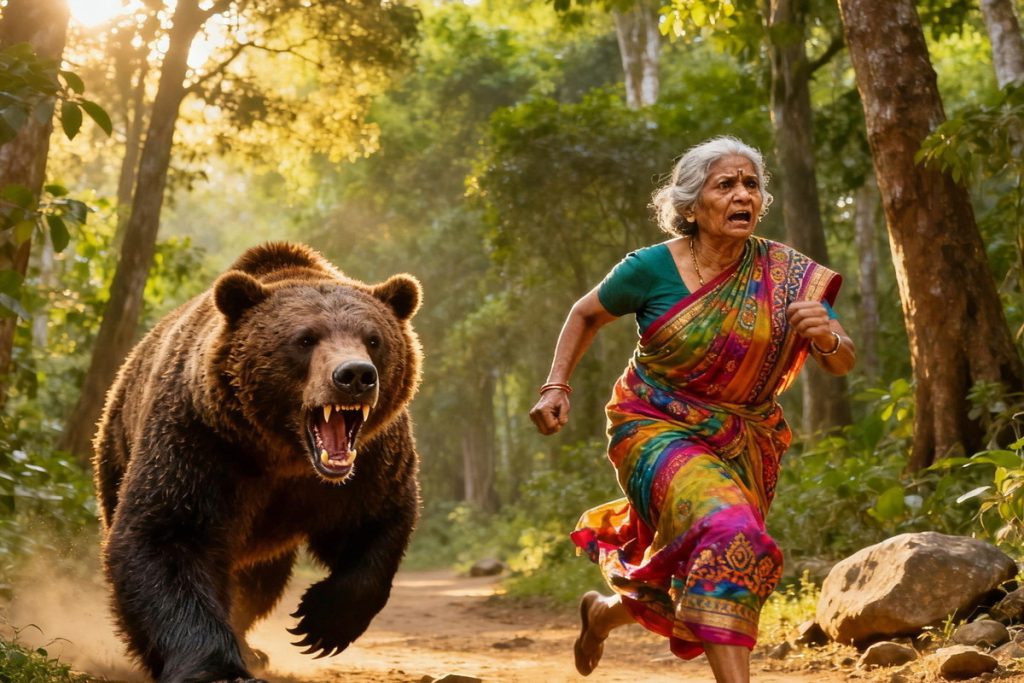 Attacco mortale di un orso a donna anziana in India: preoccupazioni per la sicurezza nelle aree boschive