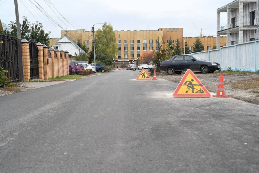 Улица Горбко в Ельце получила новое асфальтовое покрытие
