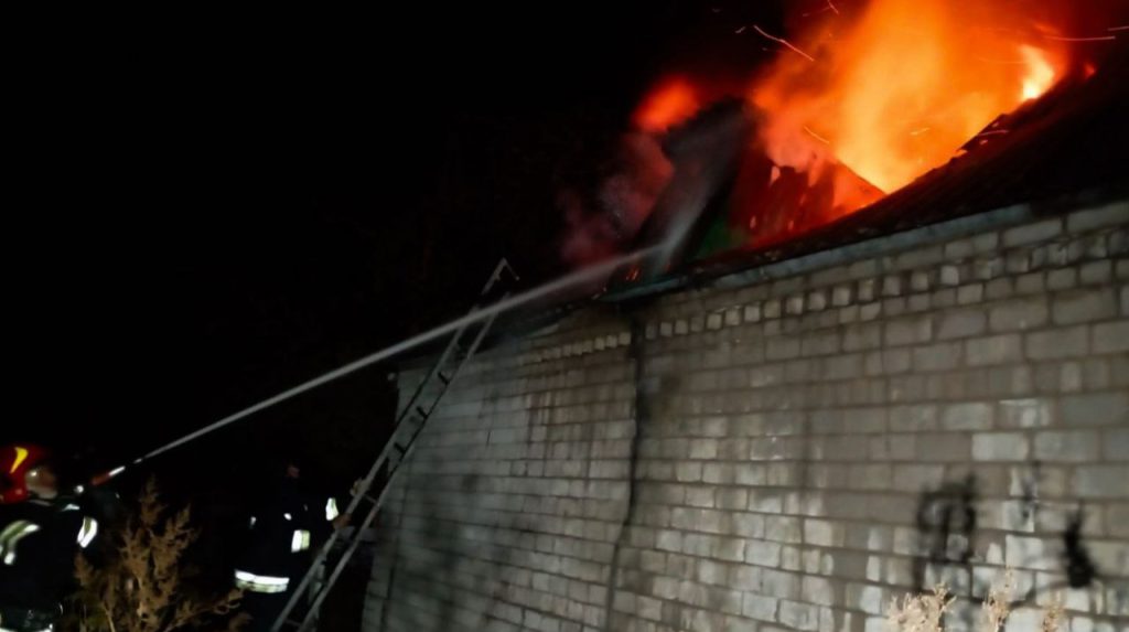 Russians attack infrastructure in Dnipropetrovsk Oblast, fire rages – photos