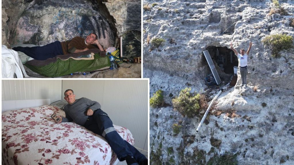 Depremden sonra kendini mağaraya kapamıştı! Hayatı eline 2,5 sene sonra gelen kağıtla değişti