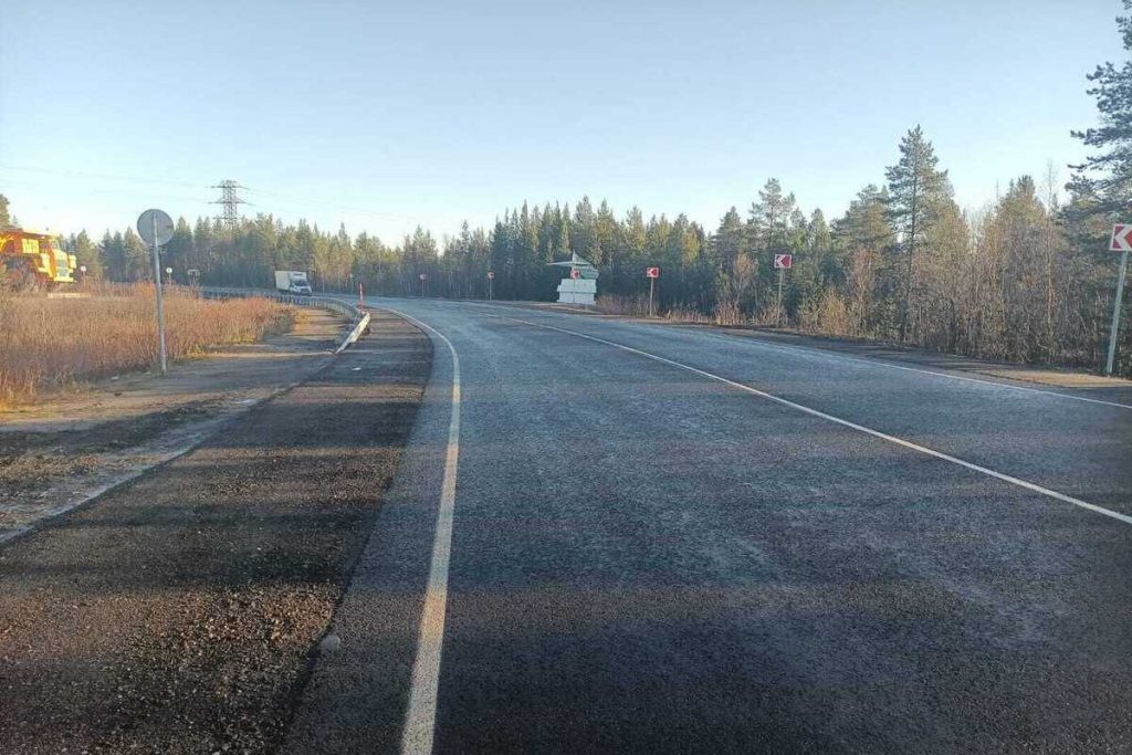Единственную дорогу к Оленегорску привели в порядок