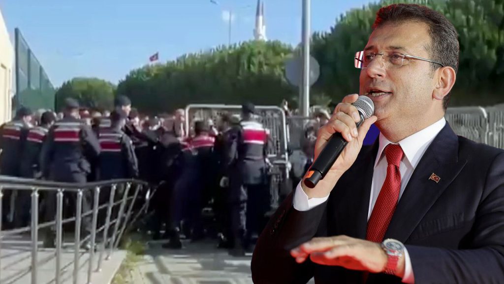 Ekrem İmamoğlu&#039;nun duruşmasında taşkınlık! Bir grup bariyerleri yıktı