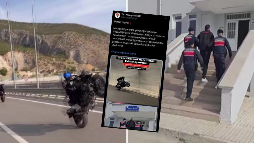 Emniyete kafa tutup trafiği tehlikeye atınca &#039;gereği yapıldı&#039;! &quot;Yemişim kurallarınızı&quot; paylaşımıyla haddini aştı