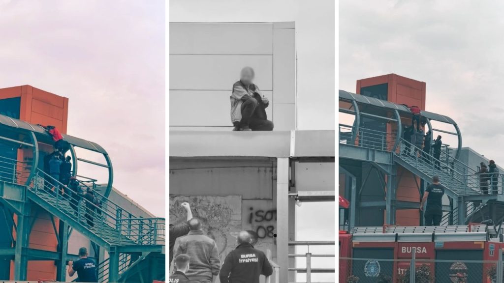 Eşi ayrılmak istedi, bunalıma girip atlamaya çalıştı!