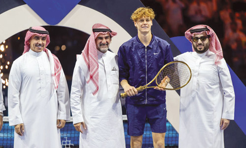 سينر يحتفظ بلقبه بطلاً  لـ«2025 Six Kings Slam»