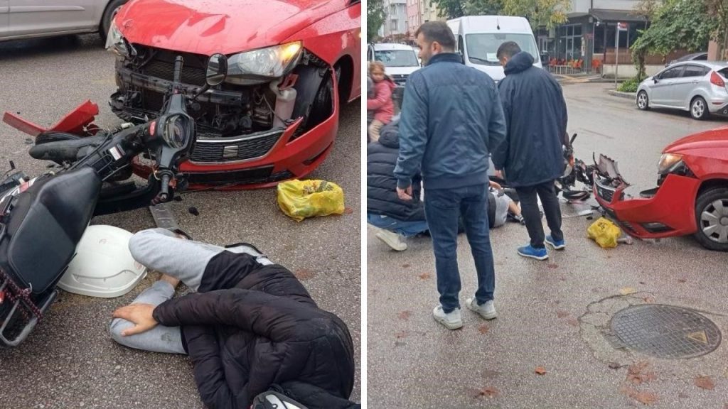 Collisione Frontale a Sakarya: Motosiklet e Automobile Coinvolti in Incidente Stradale con Fortunata Assenza di Vittime