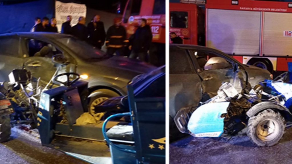 Sakarya&#039;da otomobille &#039;patpat&#039; çarpıştı: 6 kişi yaralandı!
