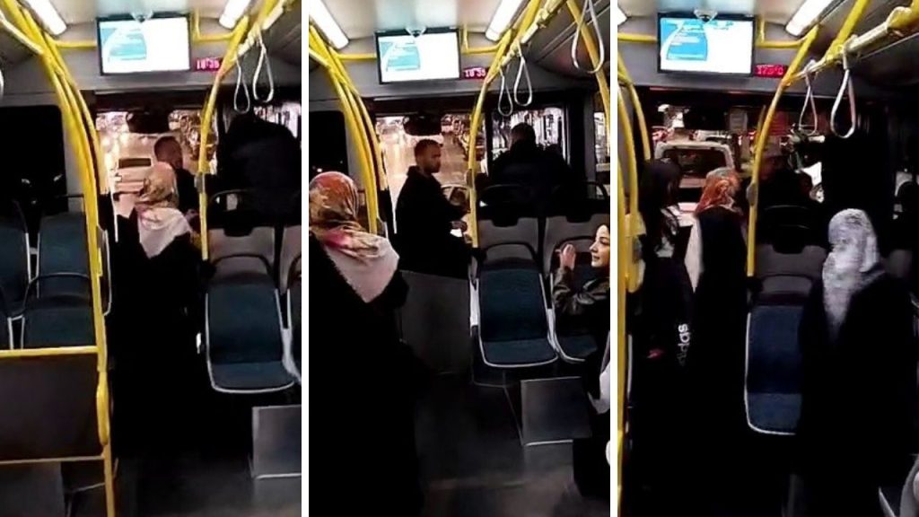 Sivas&#039;ta skandal görüntü! Halk otobüsü şoförü, şehit babasını &#039;dilenci&#039; deyip darbetmeye kalktı