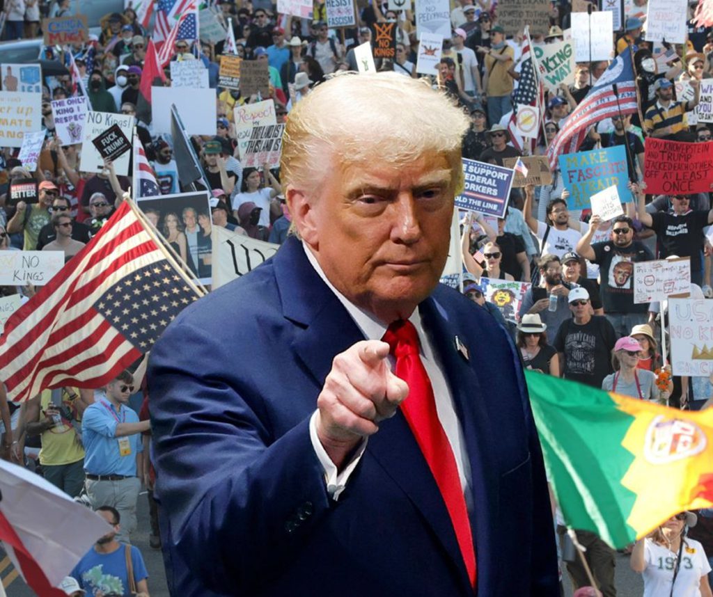 Obszönes KI-Video! Trump macht Demonstranten zum Affen