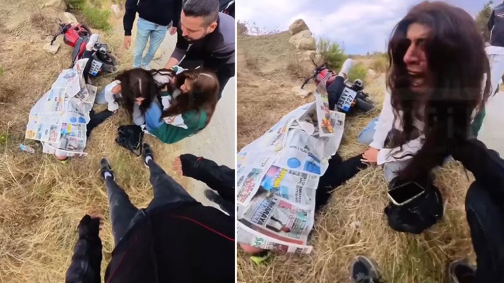 Proposta di matrimonio estrema a Mersin: una ragazza reagisce con un ceffone dopo essere stata ingannata con una messinscena di incidente stradale