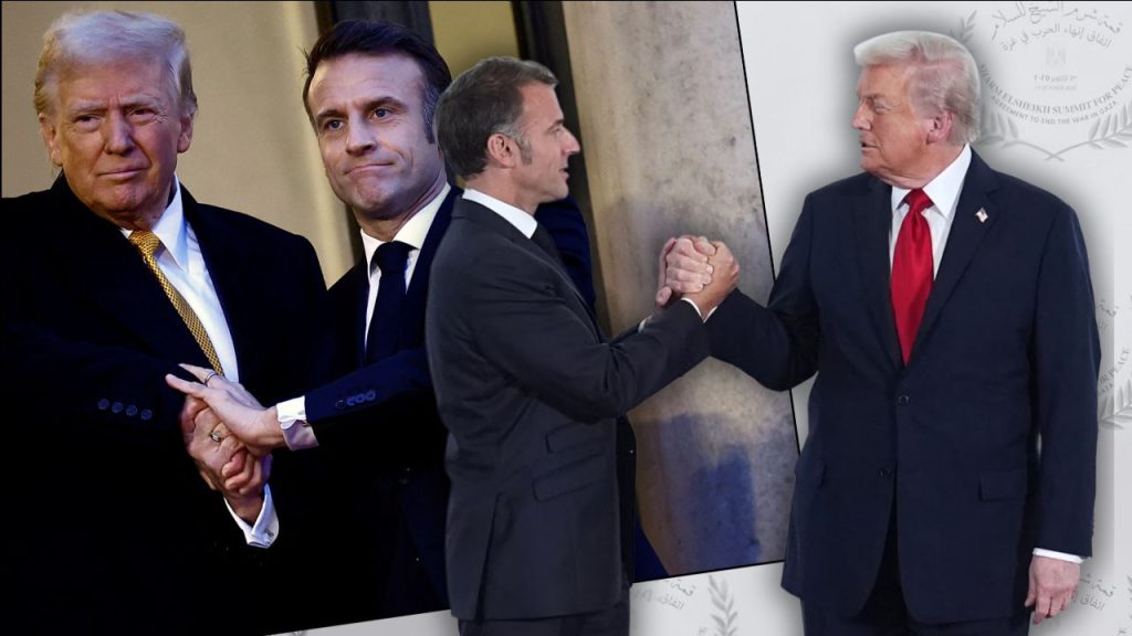 Trump ile Macron arasında &#039;soğuk bir savaş&#039;! Gizemli tokalaşma ve &#039;yap da görelim&#039; sözleri...