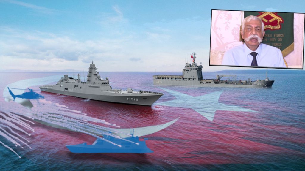 Türk donanmasıyla karşılaşan Hint gemisi panikledi! &#039;Kuşatıldık&#039;&#039; diyerek çağrıda bulundular