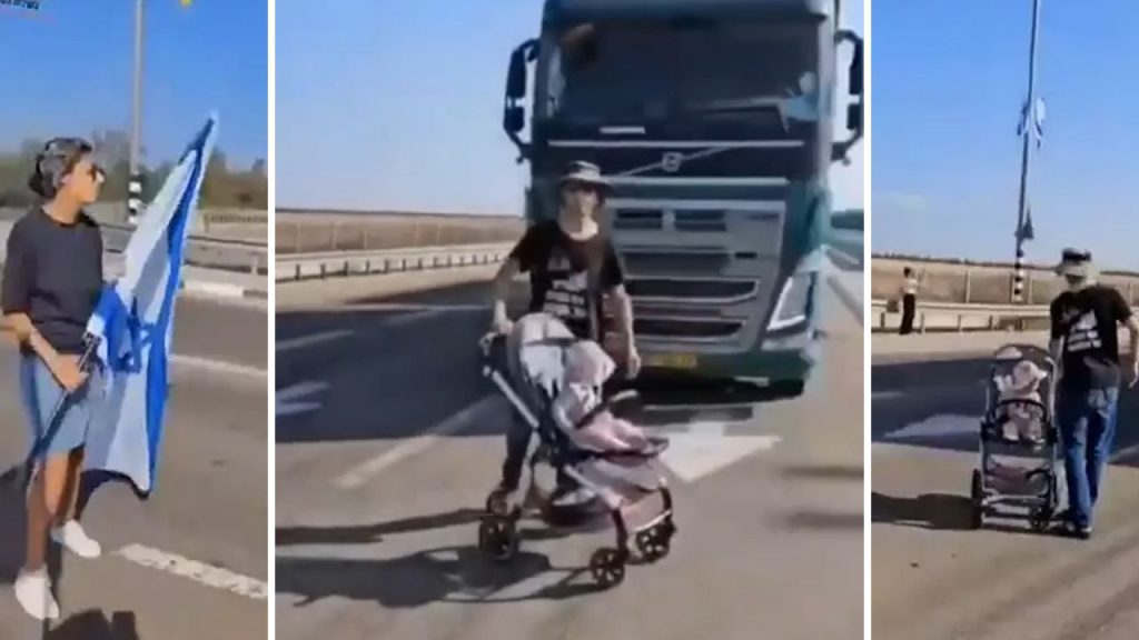 Utanç verici eylem! Gazze’ye giden yardımı durdurmak için bebekleri tırların önüne koydular