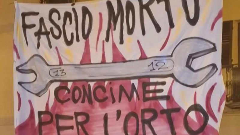 No Tav protesta a Susa contro la presentazione di un libro su Sergio Ramelli