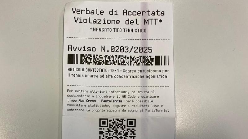 Stranezza alle ATP Finals: lattine di fanta e multe per &quot;mancato tifo tennistico&quot;