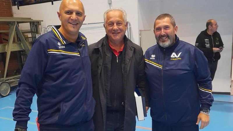 Velasco in tribuna a Volpiano per la partita B1 Alessandria