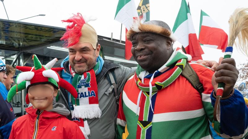 Tifosi di rugby italiani e sudafricani si incontrano in Italia: un legame di passione