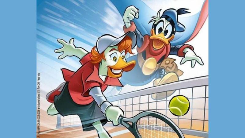 Sinner diventa Quacknik Spinner: Topolino celebra il tennis e il suo cugino della Banda Bassotti lo sfida