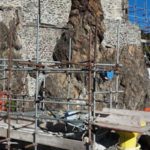 Ascensore in costruzione per i cinque piani dell'Abbazia di San Michele: 400.000 euro di lavori